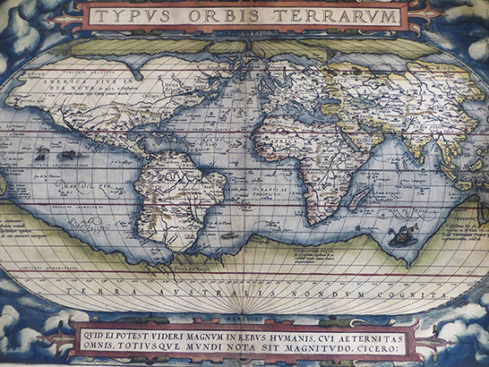 オルテリウスの地図帳「世界の舞台」
