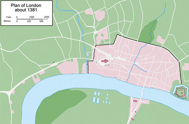 ロンドン塔がシティの東南端に作られた