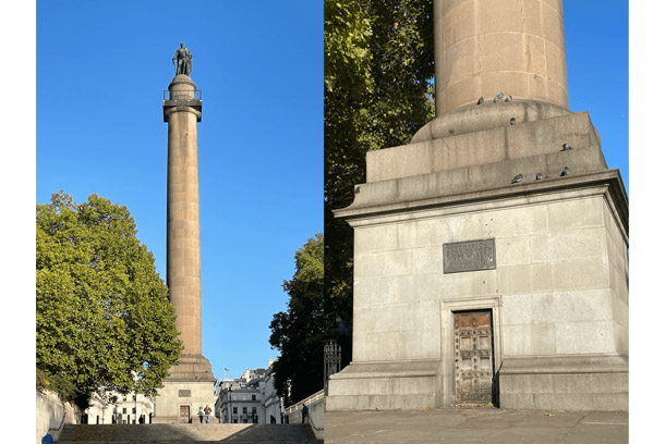 記念柱台のドアが地下トンネルへの入口?