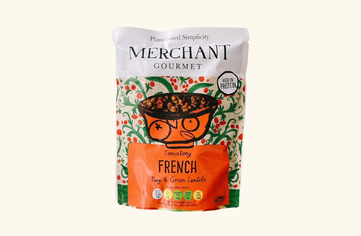 MERCHANT GOURMET Tomatoey French Puy & Green Lentil