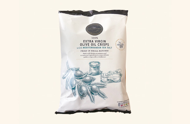 Extra Virgin Olive Oil Crisps with Mediterranean Sea Salt
