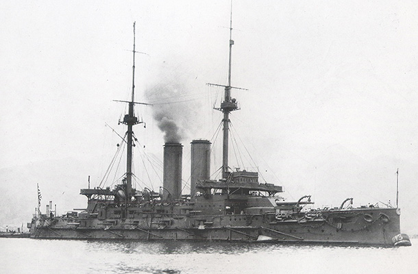 英ヴィッカース社が建造した日本の戦艦「三笠」